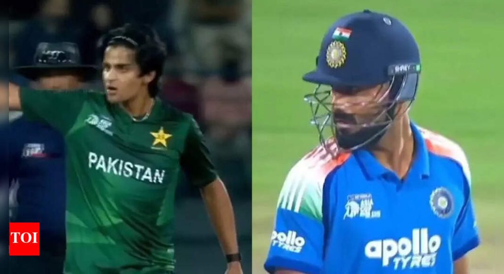 IND vs PAK: आक्रमक पाठवल्यानंतर नमन धीर पाकिस्तानी गोलंदाजाकडे टक लावून पाहतो – पहा