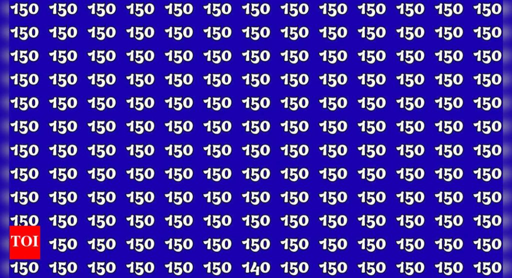 ऑप्टिकल भ्रम: फक्त गरुडाचे डोळे असलेले लोक 8 सेकंदांत 140 क्रमांक शोधू शकतात |