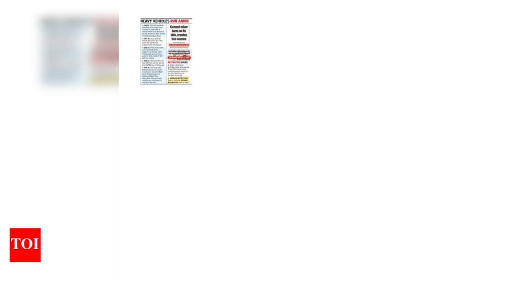 ड्रेनेजच्या असमान चेंबरवर स्कूटर घसरल्याने महाविद्यालयीन विद्यार्थिनीवर डंपर ट्रक धावला