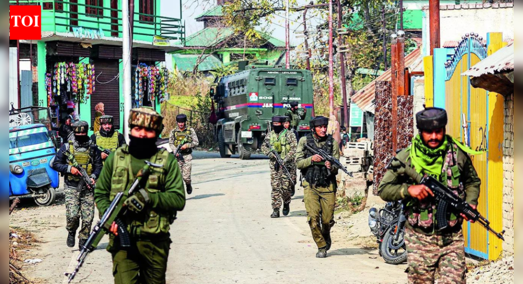 काश्मीरमध्ये ‘संभाव्य दहशतवादी कट’ हाणून पाडला, लपून बसल्या M4 रायफल