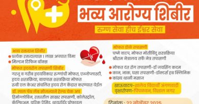 भाजपा चे अधिकृत उमेदवार, लोकप्रिय युवा नेते श्री नितीन दादा इंगवले यांच्या वाढदिवसानिमित्त भव्य आरोग्य शिबीर — नागरिकांचा उत्स्फूर्त सहभाग!