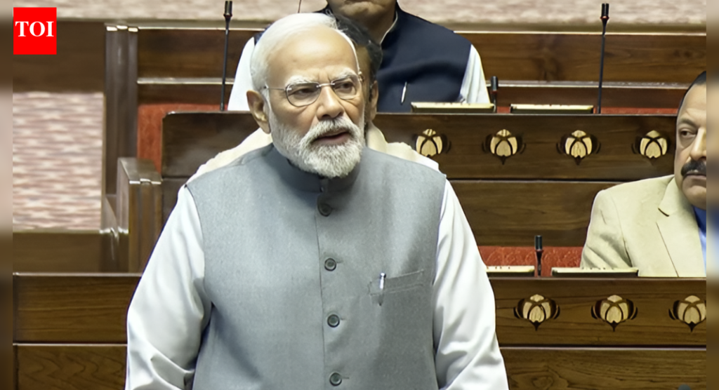 हिवाळी अधिवेशन: संसद सुरू होताच पंतप्रधान मोदींनी उपराष्ट्रपती सीपी राधाकृष्णन यांचे स्वागत केले – पहा