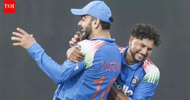 ‘रो दे, रो दे!’: फिरकीपटू म्हणून विराट कोहली कुलदीप यादवला चिडवतो इम्पॅक्ट प्लेयर ऑफ द सीरीज – पहा