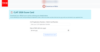 CLAT 2026 चा निकाल consortiumofnlus.ac.in वर प्रसिद्ध झाला: स्कोअरकार्ड आणि मुख्य तपशील डाउनलोड करण्यासाठी थेट लिंक येथे