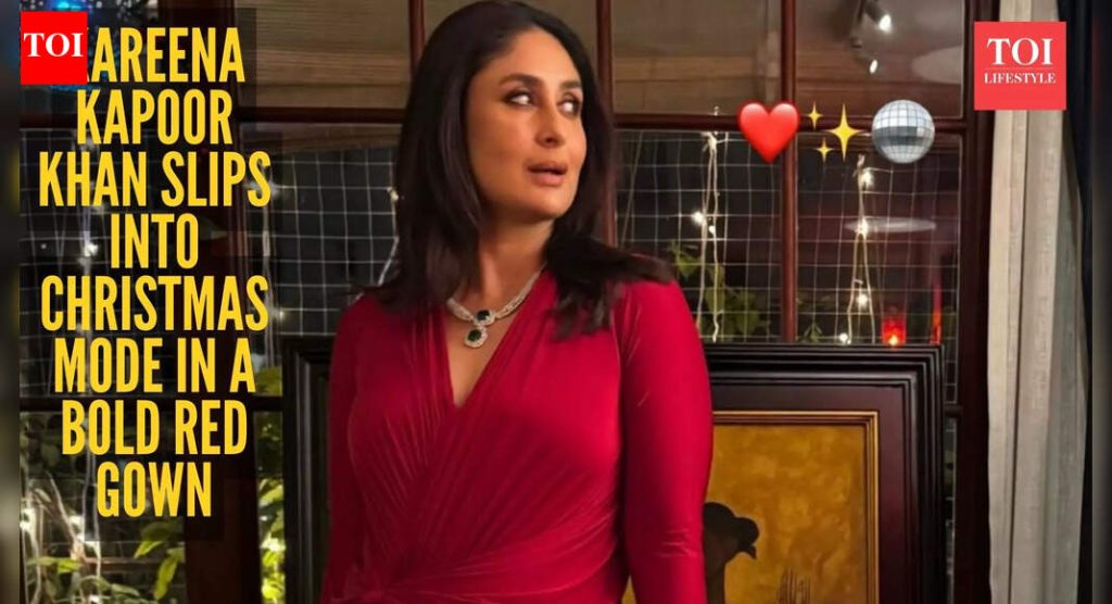 करीना कपूर खानने हे सिद्ध केले आहे की या ख्रिसमससाठी आपल्याला लाल हा एकमेव रंग हवा आहे