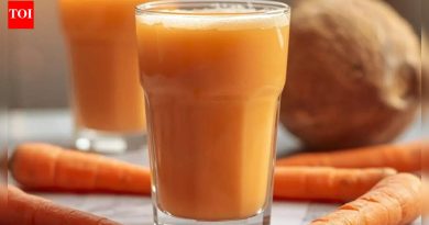 नारळाच्या दुधासह गाजराचा रस उत्तम पचन, चमकणारी त्वचा आणि ऊर्जा यासाठी फायदेशीर आहे |