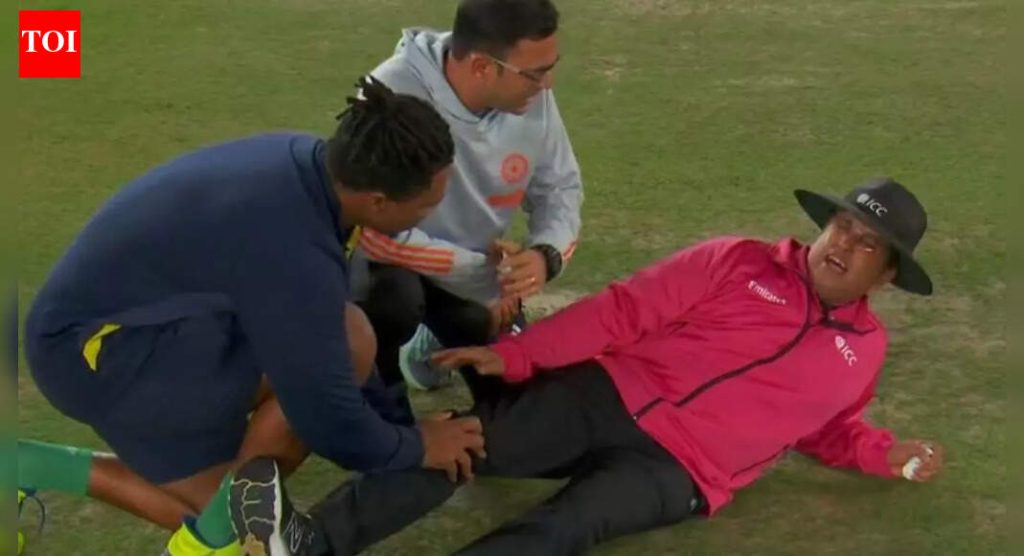 IND vs SA: अंपायर डाउन! संजू सॅमसनचा रॉकेट शॉट ऑफिशियलला लागला – पहा