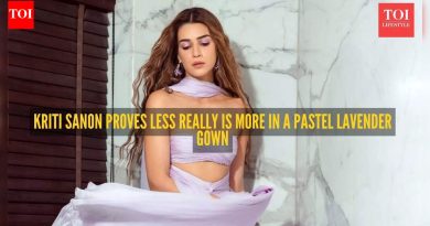 नो ब्लिंग, नो ड्रामा: क्रिती सॅननचा लॅव्हेंडर गाउन एक शांत विधान करतो