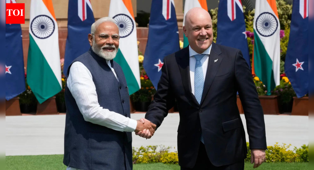 भारताने न्यूझीलंडसोबत व्यापार करार केला, बाजारांमध्ये शुल्कमुक्त प्रवेश मिळाला