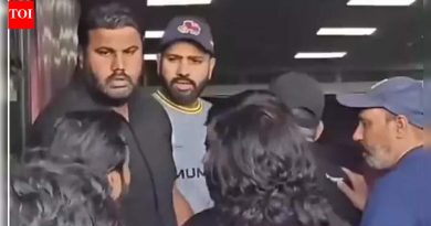 जयपूरमध्ये सेल्फी स्क्रॅम्बल: चाहत्यांनी जाळ्यांनंतर रोहित शर्माला पकडले, सुरक्षा पावले – पहा