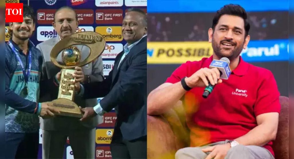 व्हिस्पर्ड ॲडव्हाइस टू सिल्व्हरवेअर: झारखंडच्या परीकथा SMAT विजयाच्या मागे एमएस धोनीचा स्पर्श | क्रिकेट बातम्या