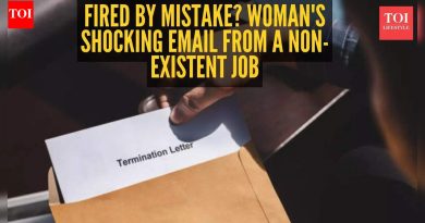 तिने कधीही काम केले नाही अशा कंपनीकडून महिलेला नोकरी समाप्तीचा ईमेल प्राप्त झाला!