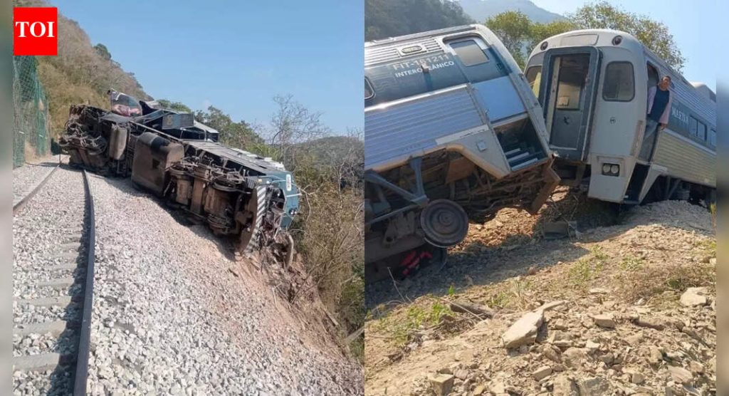 मेक्सिको ट्रेन रुळावरून घसरली: 13 ठार, 90 हून अधिक जखमी; साइटवरील व्हिडिओ अराजक दाखवतात