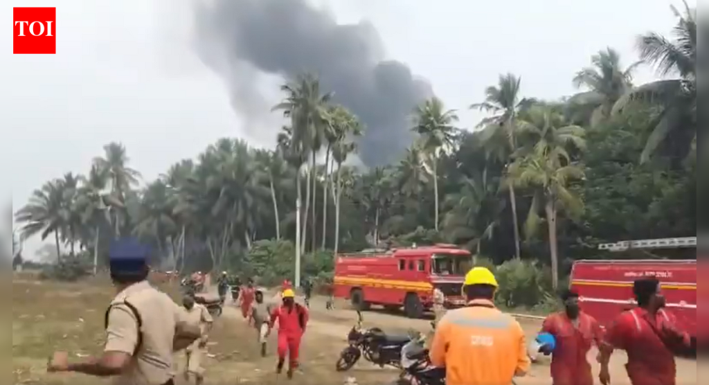 आंध्र प्रदेश: कोनासीमा येथील ओएनजीसीच्या विहिरीत मोठ्या प्रमाणात गॅस गळती झाल्याने आग लागली; ग्रामस्थ दहशतीत