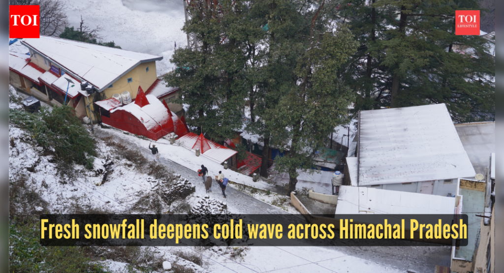 हिमाचल प्रदेशात थंडीच्या लाटेची पकड घट्ट, उंच भागात नवीन हिमवृष्टीची नोंद |