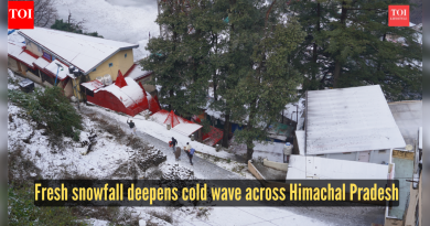 हिमाचल प्रदेशात थंडीच्या लाटेची पकड घट्ट, उंच भागात नवीन हिमवृष्टीची नोंद |
