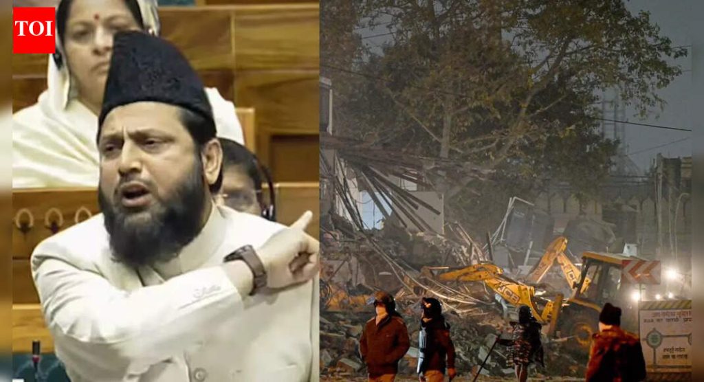 दिल्ली जमीनदोस्त मोहीम: समाजवादी पक्षाचे खासदार मोहिबुल्ला नदवी घटनास्थळी उपस्थित; ५ जणांना अटक