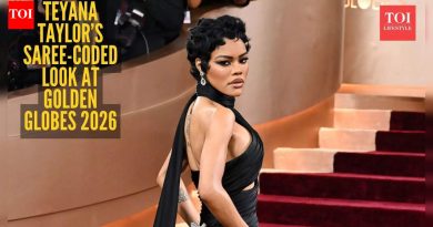साडी-कोडेड कॉउचर? तेयाना टेलरचा गोल्डन ग्लोब लूक देसी फॅशन चर्चेत आहे
