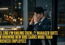 “मला असे वाटते की मी त्यांना नापास करत आहे…”: नवीन कामावर 8 वर्षांचा अनुभव असलेल्यांपेक्षा जास्त कमावते हे जाणून घेतल्यानंतर व्यवस्थापक सोडतो