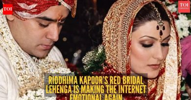 रिद्धिमा कपूर साहनीचा 20 वर्षांचा वधूचा लुक हे सिद्ध करतो की क्लासिक लाल लेहेंगा कधीही शैलीबाहेर का जात नाही