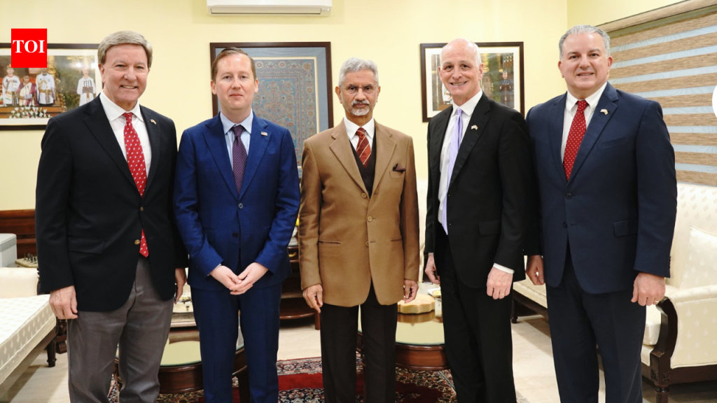 भारत-अमेरिका भागीदारी: यूएस काँग्रेसच्या शिष्टमंडळाने EAM जयशंकर यांच्यासोबत ‘फक्त एक फलदायी बैठक गुंडाळली’