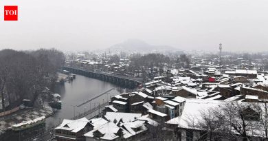 बर्फाने काश्मीरचे महामार्ग, मैदानावरील उड्डाणे बंद केल्याने श्रीनगर पांढरे झाले आहे | श्रीनगर बातम्या