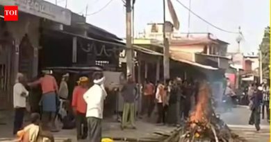 अंत्यसंस्कारासाठी प्रवेश नाकारला, बिहार रस्त्यावर दलितांना चिता | पाटणा बातम्या