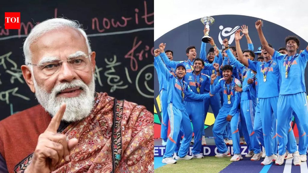 ‘आमच्या संघाचा अभिमान आहे’: U19 विश्वचषक विजयानंतर पंतप्रधान मोदींनी टीम इंडियाचे अभिनंदन केले