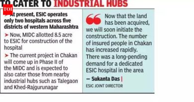 ESIC चाकण MIDC, बारामती आणि सातारा येथे 350 खाटांचे पहिले हॉस्पीटल उभारणार आहे.