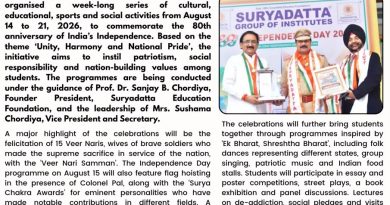 Suryadatta Organises Week-Long Activities to Mark 80 Years of Independence