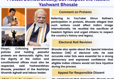 Protest Democratically, But Respect the Nation: Yashwant Bhosale