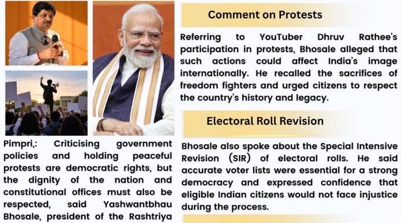 Protest Democratically, But Respect the Nation: Yashwant Bhosale